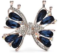 TYIM7 4.3 * 5.5cm Butterfly Brooch Pins For Women Dinner Dress Accessory .at7