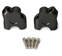 TYIMO 1 Pair Universal Anodized 2 Inch Pivoting Motorcycle Handlebar Handle Bar Riser for 7/8 22mm Fat HandleBars Clamp Extend