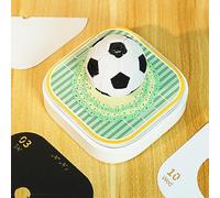 Tyinerc 2026 3D Time Shaped Calendar - Football Shaped Decoupage Notebook with Detachable Pages, Carving Art Paper Notebook for Office Decoration Christmas Gift