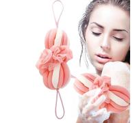 Tyinerc Bath Loofah, Body Scrub & Bath for Shower, Mesh Flower Ball Glove Soft Wash Accessory for Showers & Bathing