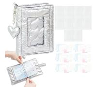 Tyinerc Collage Binder - Stationery 5 Rings With Heart Charm - M5 Notebook With And Journal | For Home Dorm School Classroom College Students Girls Teens