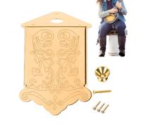 Tyinerc Decorative Mandolin Tailpiece | 8 String Mandolin Bridge Tailpiece with Buckle and Screw - Musical Instrument Parts for Festivals Outdoor Classroom Party Game Show School