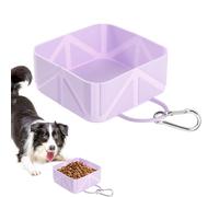 Tyinerc Dog Food Bowl Portable - Foldable Food Container for Pets - 500 ml Food Container for Walks Hiking Camping Car Boat Outdoor Activities Travel
