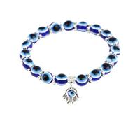 Tyinerc Evil Eye Bracelet for Women, Bracelets Evil Eye | Lucky Jewellery Bracelet, Lucky Bracelet for Protection, Blue Eye, Pearl Bracelet Charm for Teenagers, Girls and, Siehe Beschreibung, Resin