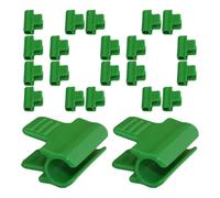 Tyinerc Greenhouse Clips - 100 Pieces Reusable Garden Staples - Fixing Clamps for Garden Tunnel, Winter Gardening and Planting