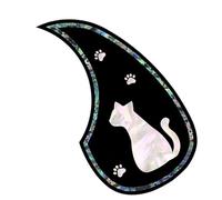 Tyinerc Guitar Pickguard, Acoustic Guitar Pickguard, String Instrument Scratch Proof Sticker - Vintage Scratch Resistant Guard Sticker for Guitar Repair