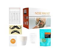 Tyinerc Nose Wax Set for Men, Applicators Including Quick and Easy Nose Hair Removal | Hair Remover for Nose and with Wax Beads - For Eyebrows, Beard, Lips, Fluff, Nose, Moustache