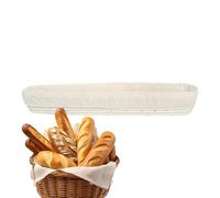 Tyinerc Proofing Basket, Baking Accessories Made of Natural Rattan, Bread Baskets with Inner Lining, for Hobby Chefs, Beginners, Cooking Students, Home Kitchen, Preparation, Holidays, Weekend