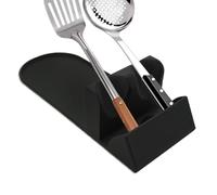 Tyinerc Spoon Rest for Stove Top, Spoon Rest for Kitchen Worktop, Double Storage with Drip Tray for Cooking Utensils, Spoon, Tongs, Stand Country House Decoration