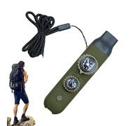 Tyinerc Survival Whistle with Compass, Outdoor Safety Tool - Portable Safety Whistle - for Hiking, Camping, Running, Navigation, Trekking, Climbing, Road Trips for Men