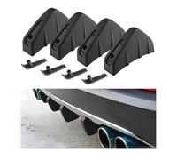 TYIOMNB Rear Bumper Diffuser Shark Fin for BMW X1 X2 X3 X4 X5 X6 X7 Z4 M1 M3 M4 M6, Spoiler Wing Gloss Black Car Body Kit Splitter Guard Protection Lip Trim Parts,A