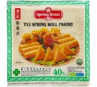 TYJ Spring Roll Pastry 40 Sheets At 8'' Inch Size 550G Frozen Spring Home Easy Cook Easy Wrap