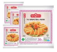 TYJ Spring Roll Pastry - Thin, Flexible, Fry-Ready Sheets | Ideal for Asian-Style Starters | 30 Sheets per Pack - Net Weight 550 g,4 PACKS