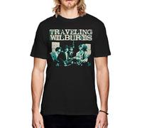 TYJFA Traveling Wilburys Unisex T-Shirt Performing Black