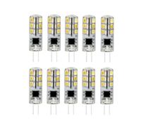 TYKGSQIP 10pcs G4 Led Bulb Dc 12v 2W,24 SMD 3014 Chips 360° Beam Angle Jc Bi-pin Light Bulb(10pcs/Blue)