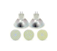 TYKGSQIP 2pcs LED Glass lamp Cup 4W6W8W GU10 MR16 Spotlight, Suitable for Landscape Lighting. MR16 110V-8W White