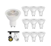 TYKGSQIP Gu10 Led Spotlight Bulb, 230v 5w 7w 9w,10pcs Long Life, Can Directly Replace Traditional Halogen Lamps, 38 ° Beam Angle Indoor Embedded Ceiling Lamp(230V-9W/White Light 6500K)