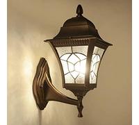 TYKHGFS American Outdoor Wall Lamp, Retro Industry Die-Casting Aluminum Wall Light Simple Single Head Antique Wall Lantern Waterproof Rustproof Wall Illumination E27 Fitting 110~240 Volts