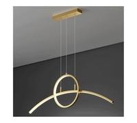 TYKHGFS Chandeliers, Modern Diniroom Linear Led Light with Tri-Color Changing, Height Adjustable/D/a