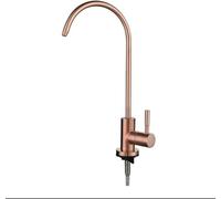 TYKHGFS Kitchen faucets, Water Filter Faucet Gooseneck Single Lever Reverse Osmosis Faucet for Kitchen Sink,-Rose Gold