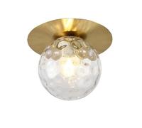 TYKHGFS Modern Simple Wall Lamp, Spherical Wall Lamp, E27, Dressing Room, Bedroom, Living Room Corridor, Villa Terrace, Garden Balcony./Clear/Warm Light/Clear/Warm Light