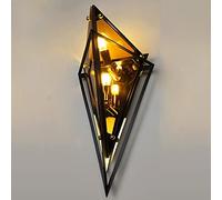 TYKHGFS Wall Mount Lamp Creative Diamond Design Glass Wall Light Fixture Retro Art Decor Wall Sconce Lighting Vintage Dining Room Hallway Wall Sconces