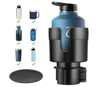 TYKOR Car Cup Holder Expander, Cup Holder for Cars Fits Bottles 7-10.5 CM | Expandable Base Fits Most Cars, Fits Large Drink Bottles 0.5-1.4 L, Fits Stanley, Yeti, Contigo