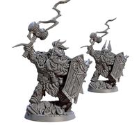 TYL Alvar Jotunnbani - The Mountain King Gray Unpainted Miniature Fantasy Miniatures for War Gaming, RPG Scale Figures, Detailed Tabletop Boardgame Accessories, Realistic 3D Miniature (32mm)