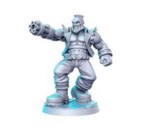 TYL | Anime 1 | Gray Unpainted Miniature Fantasy Miniatures for War Gaming, RPG 32mm - Scale Figures, Detailed Tabletop Boardgame Accessories, Realistic 3D Miniature (Barret)