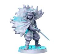 TYL | Anime 11 | Gray Unpainted Miniature Fantasy Miniatures for War Gaming, RPG 32mm - Scale Figures, Detailed Tabletop Boardgame Accessories, Realistic 3D Miniature (Rengoku)