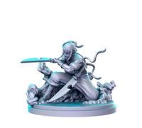 TYL | Anime 13 | Gray Unpainted Miniature Fantasy Miniatures for War Gaming, RPG 32mm - Scale Figures, Detailed Tabletop Boardgame Accessories, Realistic 3D Miniature (Tengen Uzui)