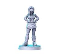 TYL | Anime 3 | Gray Unpainted Miniature Fantasy Miniatures for War Gaming, RPG 32mm - Scale Figures, Detailed Tabletop Boardgame Accessories, Realistic 3D Miniature (C18)