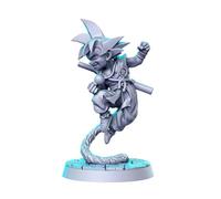 TYL | Anime 8 | Gray Unpainted Miniature Fantasy Miniatures for War Gaming, RPG 32mm - Scale Figures, Detailed Tabletop Boardgame Accessories, Realistic 3D Miniature (Kid Goku)
