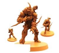 TYL | Bio Boosted Techno Apex Hunter | Gray Unpainted Miniature Fantasy Miniatures for War Gaming, RPG 40mm - Scale Figures, Detailed Tabletop Boardgame Accessories, Realistic 3D Miniature (C)