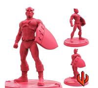 TYL | CAPTAIN HERO PHOENIX 4 |- Gray Unpainted Miniature Fantasy Miniatures for War Gaming, RPG Heroic - Scale Figures, Detailed Tabletop Boardgame Accessories, Realistic 3D Miniature (40mm)