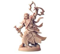 TYL Danny - Folly the Guide Gray Unpainted Miniature Fantasy Miniatures for War Gaming, RPG 28mm - Scale Figures, Detailed Tabletop Boardgame Accessories, Realistic 3D Miniature (32mm)