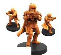 TYL | Democracy Troopers Helljumper | Gray Unpainted Miniature Fantasy Miniatures for War Gaming, RPG 32mm - Scale Figures, Detailed Tabletop Boardgame Accessories, Realistic 3D Miniature (G)