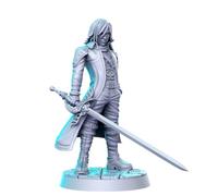 TYL | DND 20 | Gray Unpainted Miniature Fantasy Miniatures for War Gaming, RPG 32mm - Scale Figures, Detailed Tabletop Boardgame Accessories, Realistic 3D Miniature (Genesis)