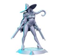 TYL | DND 24 | Gray Unpainted Miniature Fantasy Miniatures for War Gaming, RPG 32mm - Scale Figures, Detailed Tabletop Boardgame Accessories, Realistic 3D Miniature (Inna)