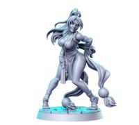 TYL | DND 33 | Gray Unpainted Miniature Fantasy Miniatures for War Gaming, RPG 32mm - Scale Figures, Detailed Tabletop Boardgame Accessories, Realistic 3D Miniature (Mai Shiranui)