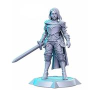 TYL | DND 46 | Gray Unpainted Miniature Fantasy Miniatures for War Gaming, RPG 32mm - Scale Figures, Detailed Tabletop Boardgame Accessories, Realistic 3D Miniature (Elma)