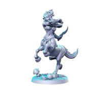 TYL | DND 9 | Gray Unpainted Miniature Fantasy Miniatures for War Gaming, RPG 32mm - Scale Figures, Detailed Tabletop Boardgame Accessories, Realistic 3D Miniature (Centaur of Daggers)