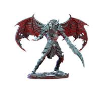 TYL | Grimdark Techno Minis 1 | Gray Unpainted Realistic 3D Miniature Fantasy Miniatures for War Gaming, RPG 32mm - Scale Figures, Detailed Tabletop Boardgame Accessories (Kirath the Sentinel)