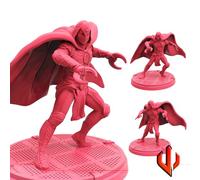 TYL | HALF MOON 1 |- Gray Unpainted Miniature Fantasy Miniatures for War Gaming, RPG Heroic - Scale Figures, Detailed Tabletop Boardgame Accessories, Realistic 3D Miniature (40mm)