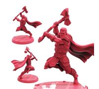 TYL | HAMMER MAN 2|- Gray Unpainted Miniature Fantasy Miniatures for War Gaming, RPG Heroic - Scale Figures, Detailed Tabletop Boardgame Accessories, Realistic 3D Miniature (40mm)