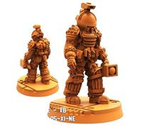 TYL HUMAN SPACE EXPLORER Grey 32mm Miniature Fantasy Miniatures for War Gaming, RPG - Scale Figures, Detailed Tabletop Boardgame Accessories, Realistic 3D Miniature (B) (32mm)