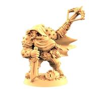 TYL Merrian Silverfinger Gray Unpainted Miniature Fantasy Miniatures for War Gaming, RPG 28mm - Scale Figures, Detailed Tabletop Boardgame Accessories, Realistic 3D Miniature (32mm)