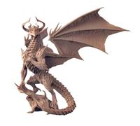 TYL MINIATURE FORGE Kromatur the Elder Gray Unpainted Fantasy Miniature, 10cm, Standardised 32mm Scale, Collectible Tabletop Boardgame Accessory