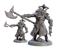 TYL | Plague Knights | Gray Unpainted Miniature Fantasy Miniatures for War Gaming, RPG 40mm - Scale Figures, Detailed Tabletop Boardgame Accessories, Realistic 3D Miniature (D)