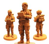 TYL SE_1 Gray 32mm Unpainted Miniature Fantasy Miniatures for War Gaming, RPG - Scale Figures, Detailed Tabletop Boardgame Accessories, Realistic 3D Miniature (B) (32mm)